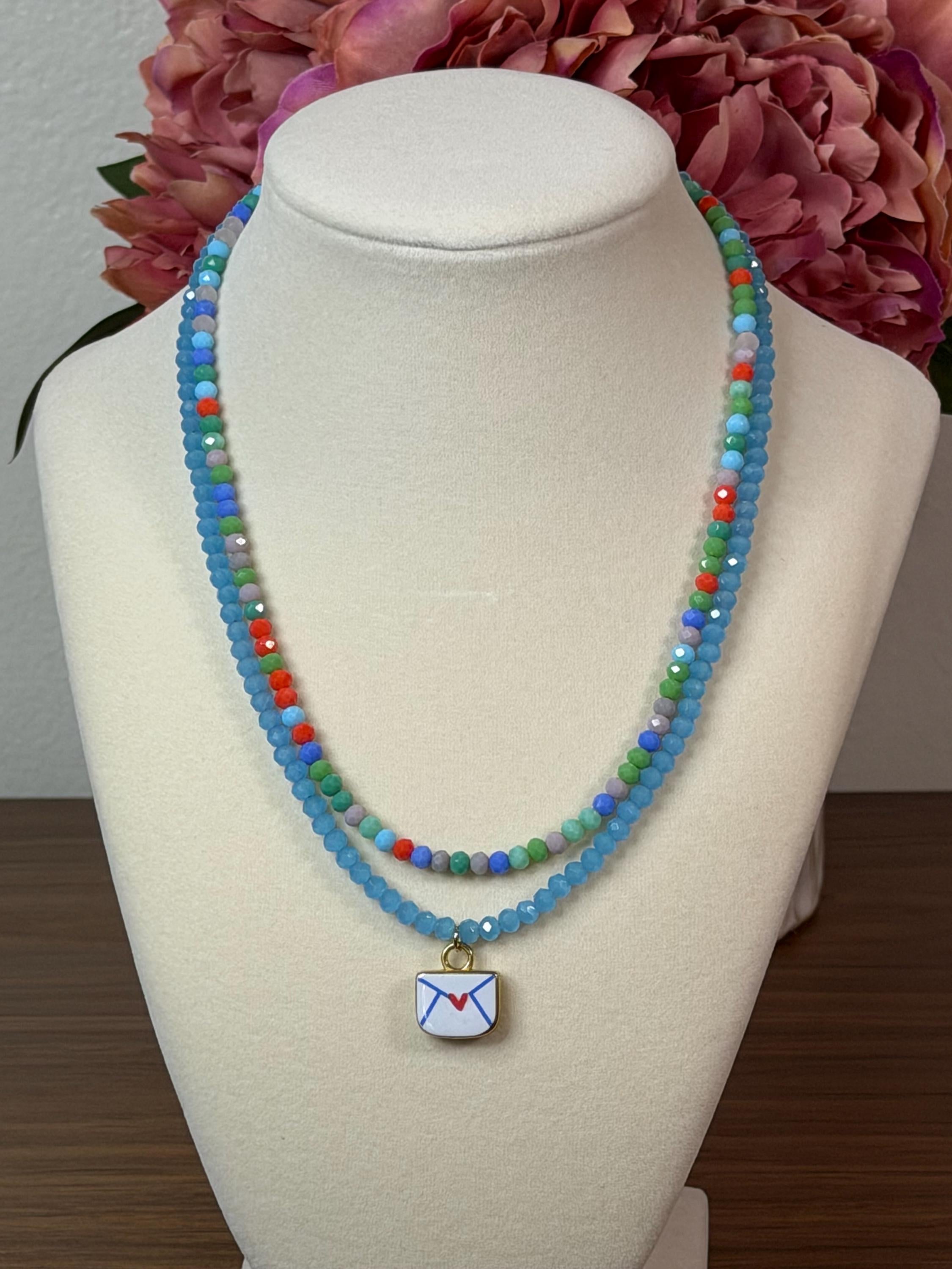 2026 Handmade Beaded Gemstone Necklaces – Floral Charm, Delicate Jewelry