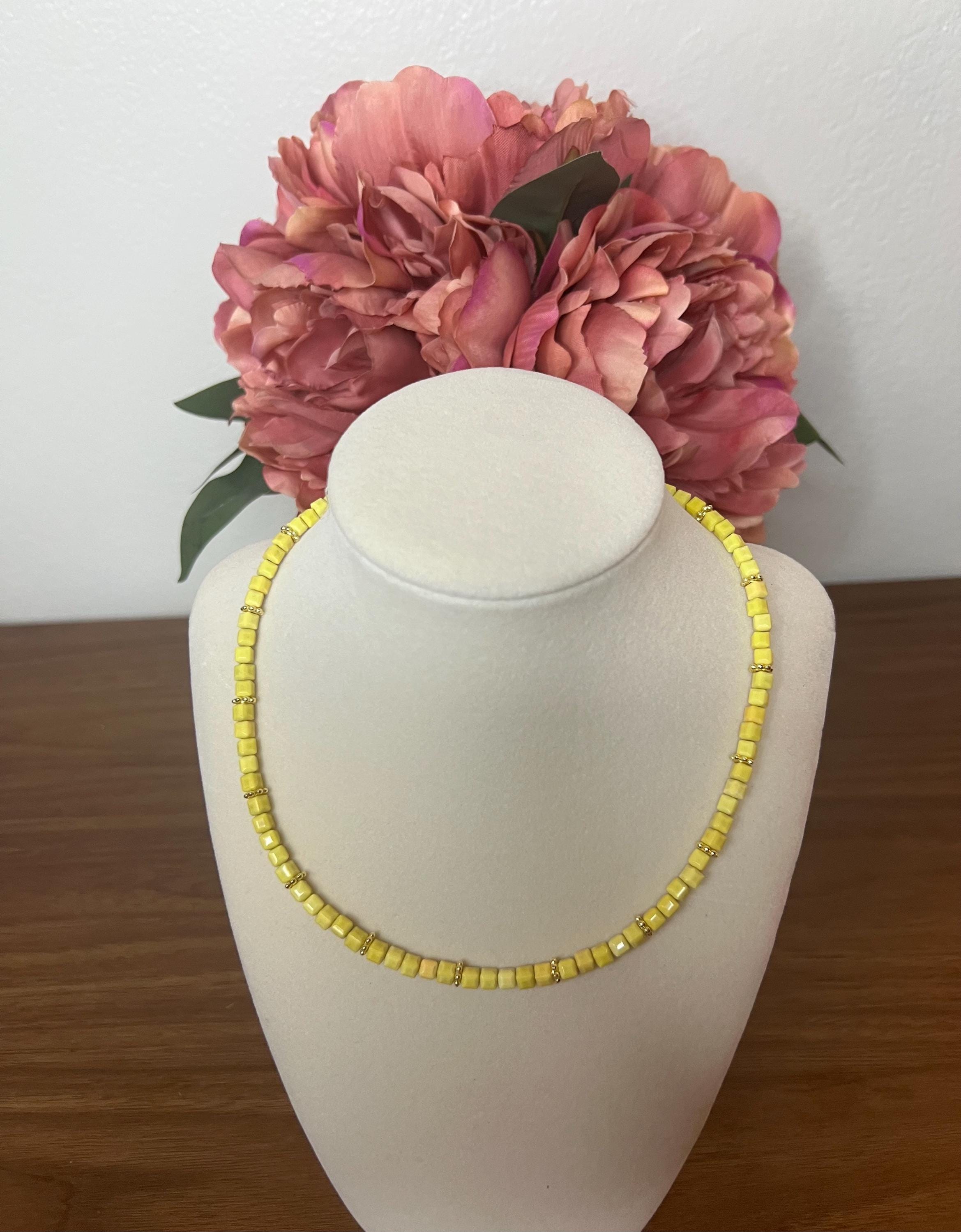The 2026 Agate Cube Color Collection - 17.0” necklaces in vibrant colors