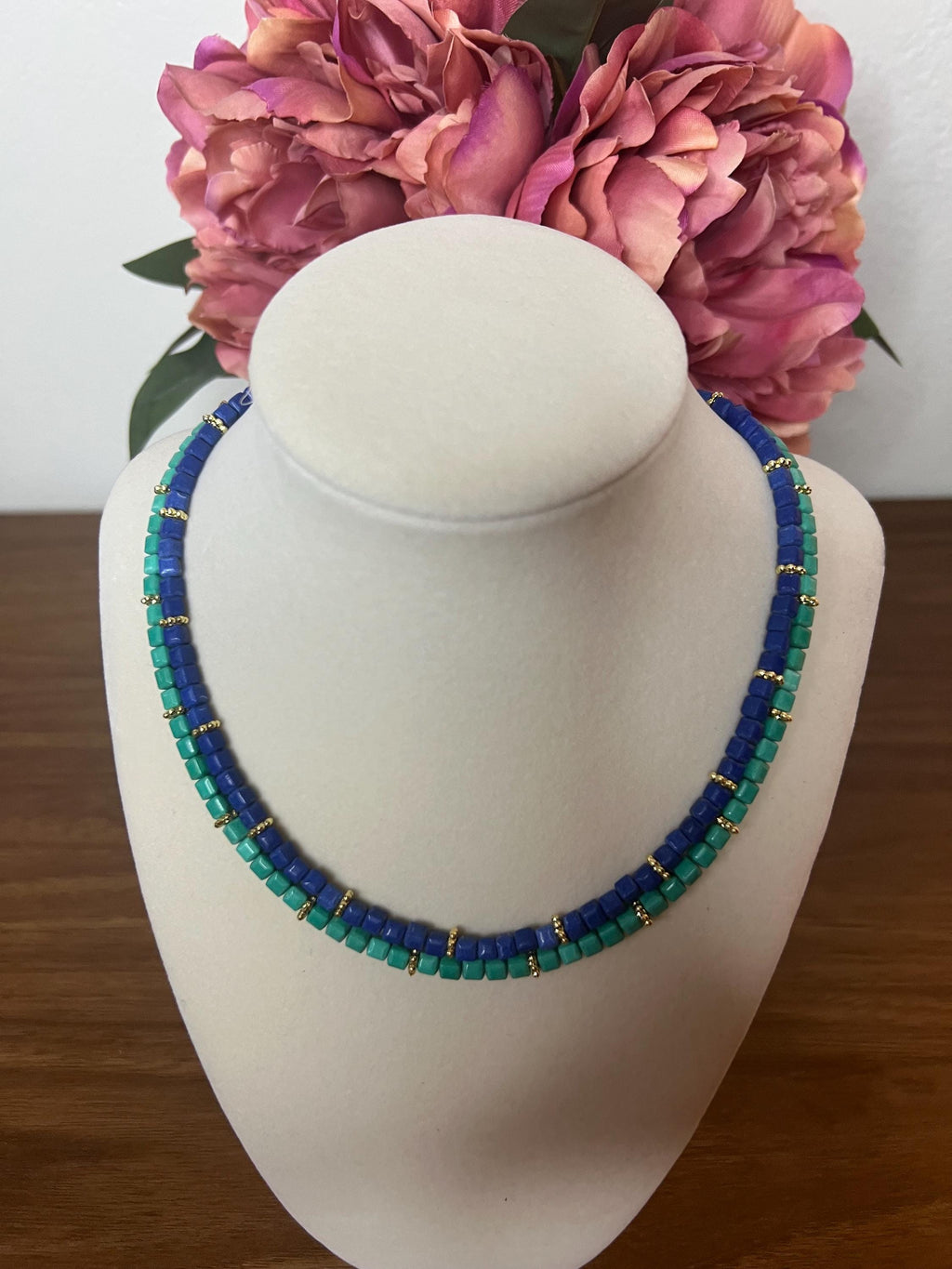 The 2026 Agate Cube Color Collection - 17.0” necklaces in vibrant colors